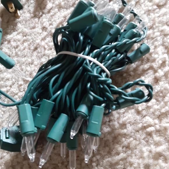 Clear Mini Light Set with Green Wire, 100-Lights - Picture 3 of 3